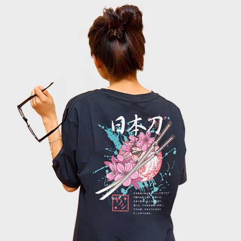 t shirt motif katana
